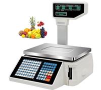 Balanzas Impresión Etiquetas,Balanzas Pesaje Código Barras Digitales Con Pantalla Barra,Escala Digital Comercial,Pantalla Lcd,Para Supermercado/Tienda Minorista/Almacén,Machine+cashbox+scanner
