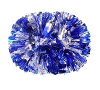 Balas de animadores de plástico, Pompones De Porristas Pack De 6 30cm Multicolor(Blue Silver)