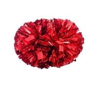 Balas de animadores de plástico, Pompones De Porristas Pack De 6 30cm Multicolor(Rosso)