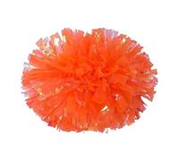 Balas de animadores de plástico, Pompones De Porristas Pack De 6 Multicolor 36cm(Oranje)