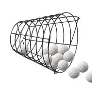 Balas de golf - Cubo metálico resistente | Organizador fiable y duradero, soporte metálico resistente y fácil de llevar, para práctica, entrenamiento deportivo, recogida de suministros