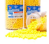 Balas Softair High Grade de Calibre 6mm - Munición de 0,12g Amarillo (2000 Bolas)