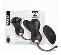 TARDENOCHE Balas y huevos vibradores Zigzag – Huevo zigzageante con control remoto