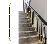 Balaustre de escalera de metal ajustable de 180°, postes de barandilla de interior, ejes de aleación de aluminio para un diseño resistente y moderno para el hogar seguro y elegante
