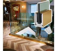 Balaustre de panel de vidrio para escalera y valla de piscina, espigas de aluminio duraderas para patio seguro y escaleras comerciales