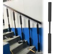Balaustres cuadrados de metal para escalera interior, 39.4 pulgadas de altura, 30 paquetes de husillos de riel para kit de barandilla