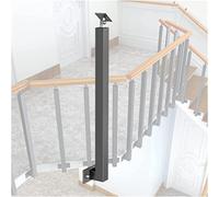 Balaustres de barandilla de escalera para interiores, husillos de metal de montaje lateral con kit de tornillos para escalera, cubierta y porche