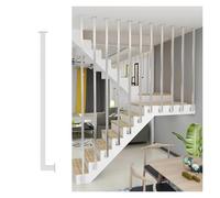 Balaustres de escalera 1.6 3.3 4.9 6.6 8.2 FT Balaustres Altos De Metal Para Escaleras, Balaustres Negros/ Dorados/ Blancos Con Accesorios De Montaje, Columna De Balaustre Interior Para Ático/ Pasillo