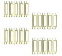 Balaustres de escalera de hierro forjado resistentes a la corrosión, 3 x 3 cm, husillos cuadrados para interiores y exteriores, juego de husillos de grapas de ángulo ajustable