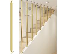 Balaustres de escalera de hierro resistente, postes de barandilla ajustables para interior de escalera, husillos de repuesto modernos, altura de 76.5 pulgadas para pasillo de porche loft