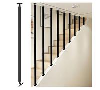 Balaustres de escalera de hierro resistente, postes de barandilla ajustables para interior de escalera, husillos de repuesto modernos, altura de 76.5 pulgadas para pasillo de porche loft