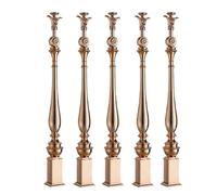 Balaustres De Escalera Modernos De Repuesto Para Casas, Villas, Balcones, Garajes Y Sótanos, Con Ángulo Ajustable De 270°, Base Robusta Con Kits De Tornillos Y Barandillas De Aluminio, 5 Unidades, Al