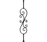 Balaustres de Escalera para Interior Exterior terraza Villa jardín 80/90/100/110/120/130/140/150 cm de Altura Porche hogar Patio Hierro Cuadrado Columna Interior (Tipo S Poste de