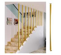Balaustres de escalera Postes De Balaustre Extra Largos 20-240cm Personalizables, Decoración Para Escaleras De Áticos, Barrotes Metálicos Ajustables De 0°-270° En Forma I(1 pc Gold,15.7in/40cm)