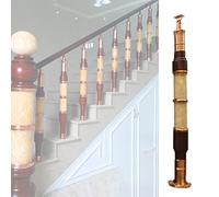 Balaustres De Escalera Redondos, Postes De Barandilla Para Loft Interior, Balaustres De Terraza Sólidos Con Kits De Tornillos Para Hoteles, Restaurantes, Garajes, Balcones, Jardines, Piscinas Y Porch