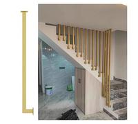 Balaustres modernos de metal para escaleras, ajustables para corredor del ático, seguridad para evitar caídas, color negro, 130 cm