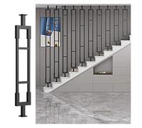 Balaustres modernos de metal para escaleras, columna de hierro forjado en forma de I, altura personalizable, negro/dorado/blanco, para el hogar/escuela (paquete de 1)