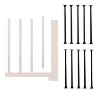 Balaustres Redondos De Hierro Negros Para Terraza De Madera, Husillo De Escalera De 3/5 Pulgadas De Grosor Para Interiores Con Conector, Poste Para Barandilla De Escalera De Pasillo O Balcón, Paquete