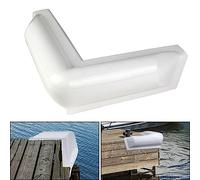 BALAVA Parachoques de esquina de vinilo de 90 grados, defensa de muelle de esquina blanca, protector de esquina de muelle para cubierta de barco, borde de esquina suave (1 paquete)