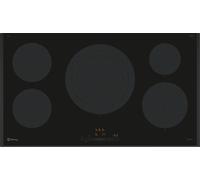 Placa de inducción 5 zonas Balay 3EB997LH 90cm, 11100W, control táctil, Home Connect, zona gigante 32cm, vidrio cerámico, negro