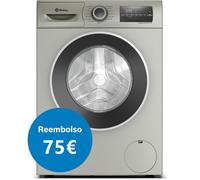 Balay 3TS382X Lavadora con Programa Plancha, 8 kg, 1200 r.p.m., Acero mate antihuellas