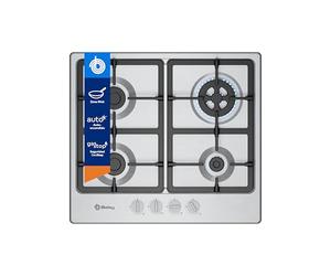Balay, Placa de Gas, 4 fuegos, Autoencendido, GasStop, blanco, 3ETX565CB | Cocina con la tranquilidad de saber que si no hay llama, no hay gas, con GasStop.