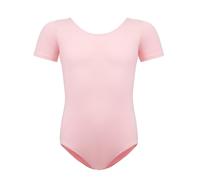 BALAYSIER Maillot Ballet para Mujer y Niña Algodón Elástico Leotardo de Danza Bodysuit para Ballet Gimnasia Ritmica(Rosa,120)