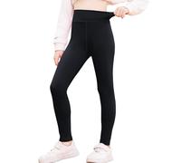 BALAYSIER Mallas Deportivas para Niña Leggins Elásticos Cintura Alta Leggings Niña de Running Yoga Gimnasia(Negro,140)