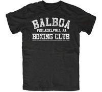 Balboa Boxing Club Summer Fashion Unisex 100% Cotton Short-Sleeve T-Shirts Black L