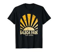 Balboa Park San Diego California - Balboa Park, Dakota del Sur, CA Sunday Camiseta gráfica económica, Hombre, Negro, M