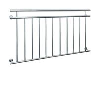 Balcón francés para ventana 90 x 156 cm barandilla rejilla en acero inoxidable