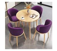 Balcón, sala de estar, mesa de comedor, combinación de recepción, mesa de negociación y sillas, oficina, sala de reuniones, mesa de ocio (color: marrón) (morado)