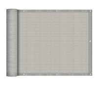 Balcone 21922 - Parasol resistente a la intemperie de 0,65 x 6 m, con ojales y cuerda, ideal para patio, piscina y terraza, color gris