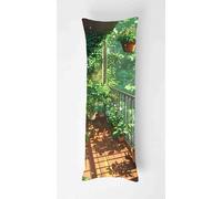 Balcony Body Pillow Case Cover 50x135cm, Long Backrest Cushion Pillow Protector with Zipper, Decorative Bedding Pillowcase, Soft Body Pillow Cover for Couch Bedroom Plants