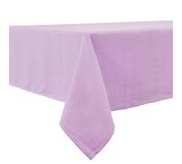 BALCONY & FALCON Mantel de Mesa Rectangular Impermeable San Valentín, con Efecto Lino. Un Segundo Mantel Lavable y Decorativo, 140 x 180 cm, Lavanda.