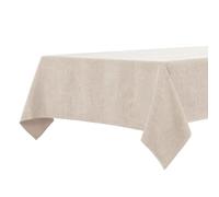 BALCONY & FALCON Mantel rectangular, impermeable con aspecto de lino, camino de mesa, mantelería, lavable (beis-2, 145 x 300 cm)