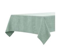 BALCONY & FALCON Mantel rectangular, impermeable con aspecto de lino, camino de mesa, mantelería, lavable (verde claro, 140 x 240 cm)