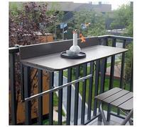 Balcony Railing Wall-Mounted Table, Outdoor Balcony Hanging Table, Hanging Table, Folding Balcony Table For Terrace, Garden(60 * 37cm)