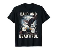Bald And Beautiful American Bald Eagle Vintage Eagle Bird Camiseta