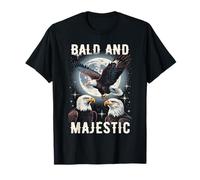 Bald And Majestic American Bald Eagle Vintage Eagle Bird Fun Camiseta
