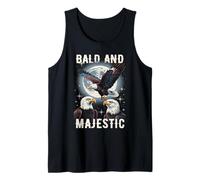 Bald And Majestic American Bald Eagle Vintage Eagle Bird Fun Camiseta sin Mangas