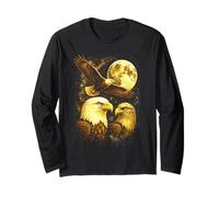 Bald And Majestic American Bald Eagle Vintage Eagle Bird Fun Manga Larga