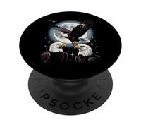 Bald And Majestic American Bald Eagle Vintage Eagle Bird Fun PopSockets PopGrip Adhesivo