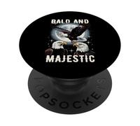 Bald And Majestic American Bald Eagle Vintage Eagle Bird Fun PopSockets PopGrip Adhesivo