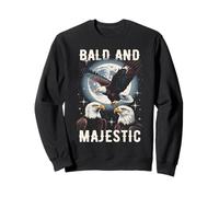 Bald And Majestic American Bald Eagle Vintage Eagle Bird Fun Sudadera