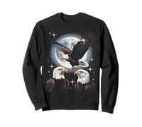 Bald And Majestic American Bald Eagle Vintage Eagle Bird Fun Sudadera