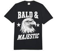 Bald and Majestic Funny Bald Dads Father Eagle Comfort Colors Adult Heavyweight T-Shirt