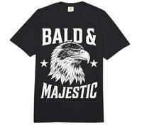 Bald and Majestic Funny Bald Dads Father Eagle Comfort Colors Adult Heavyweight T-Shirt