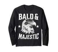 Bald and Majestic Funny Bald Dads Father Eagle Manga Larga