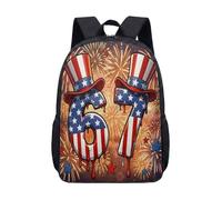 Bald Eagle Fishing - Mochila de 17 pulgadas para niños, mochila escolar grande, mochila vintage para escuela secundaria, 08., L, Minimalista